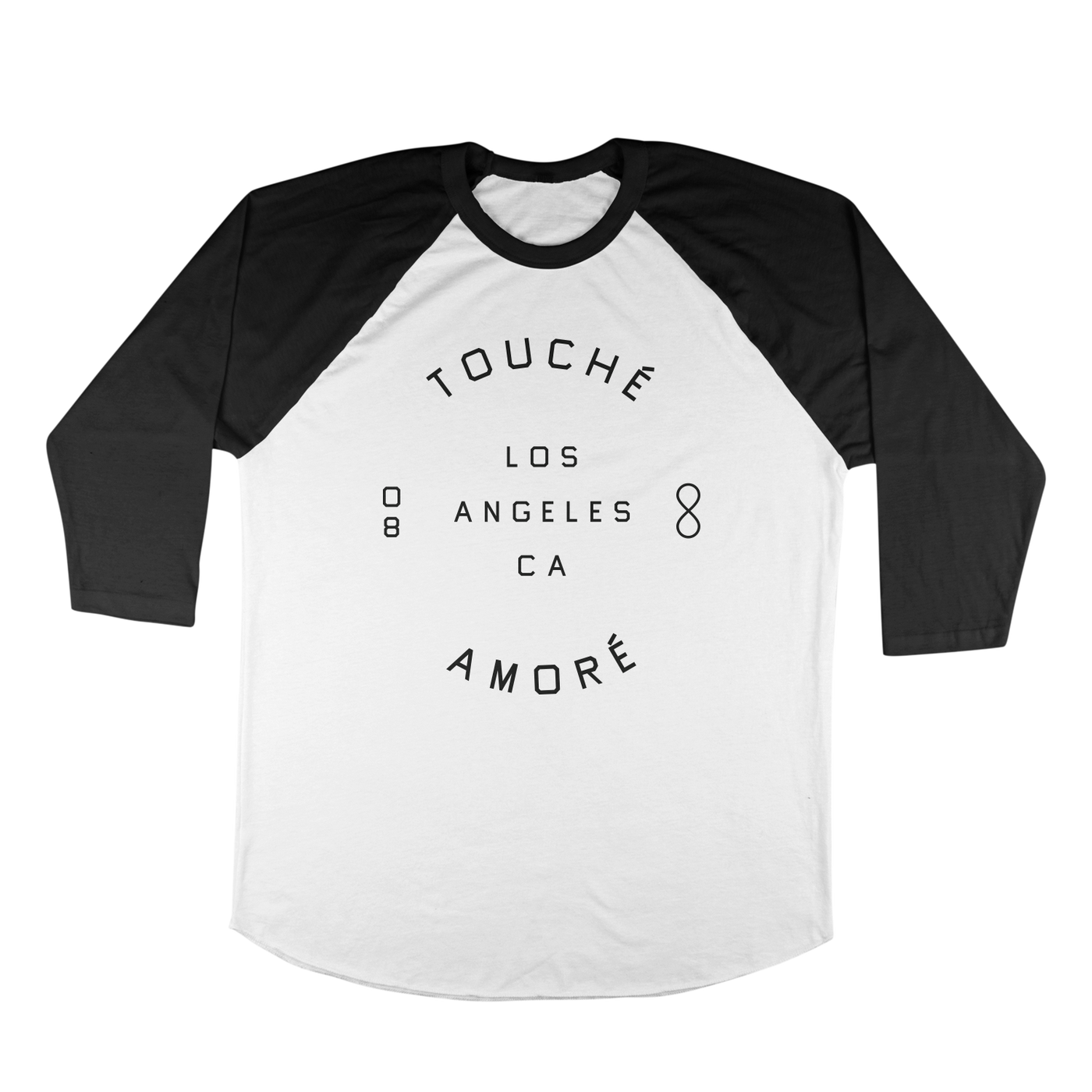 Los Angeles Raglan (White/Black)