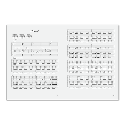 Touché Amoré's limited edition tablature booklet of their album, "Parting the Sea Between Brightness and Me." Only 218 copies produced worldwide.