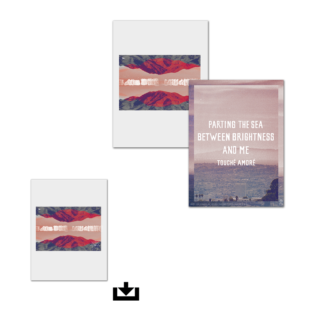 Touché Amoré's limited edition tablature booklet of their album, "Parting the Sea Between Brightness and Me" in physical format AND digital formats (GPX & PDF).