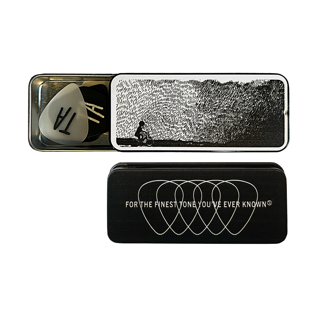 Touché Amoré's "Dead Horse" guitar pick tin. Case inspired by the album art from "To the Beat of a Dead Horse."