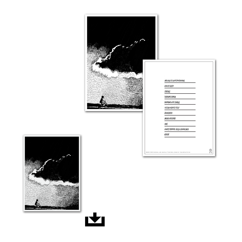 Touché Amoré's limited edition tablature booklet of their album, "To the Beat of a Dead Horse" in physical format AND digital formats (GPX & PDF).